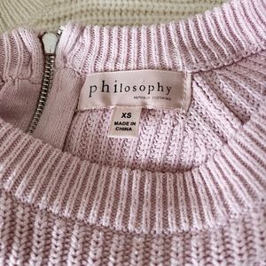 PHILOSOPHY knit cropped sweater